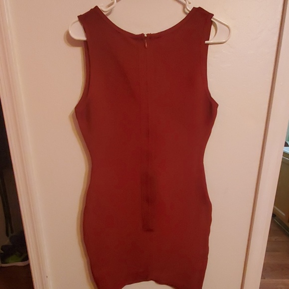 New with Tags - Great Material Dark Red Dress - Picture 3 of 3